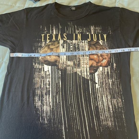 Texas In July Band T-Shirt Medium Black Metal Merch Tour Short Sleeve Casual - Picture 8 of 8